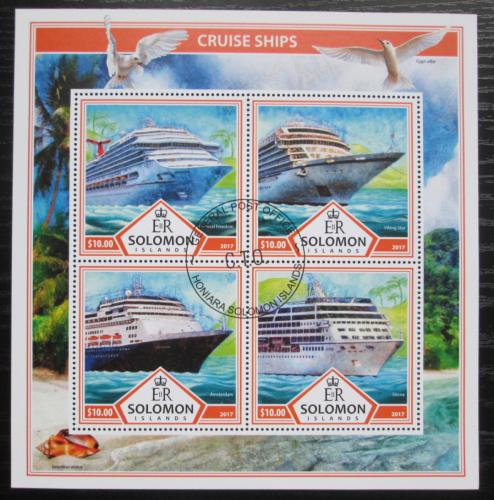 Poštovní známky Šalamounovy ostrovy 2017 Výletní lodì Mi# 4542-45 Kat 12€