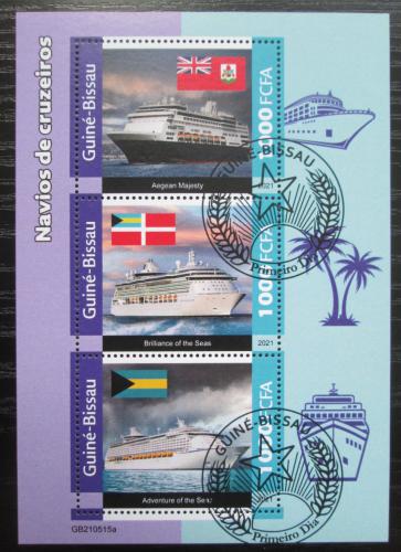 Poštovní známky Guinea-Bissau 2021 Výletní lodì Mi# N/N 