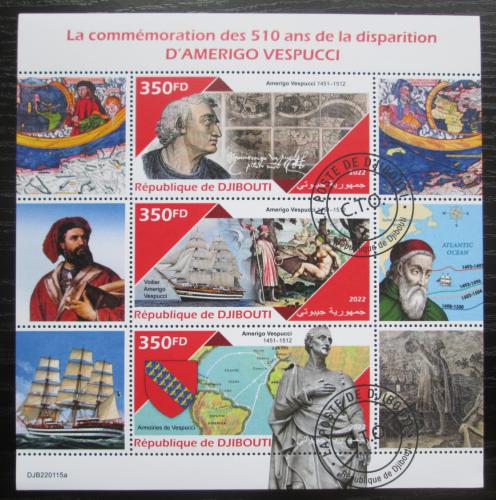 Poštovní známky Džibutsko 2022 Amerigo Vespucci Mi# N/N