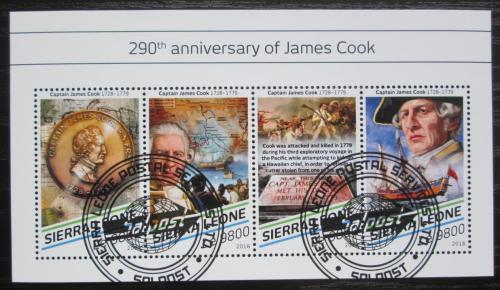 Poštovní známky Sierra Leone 2018 James Cook Mi# 9874-77 Kat 11€