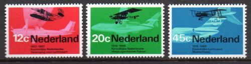 Poštovní známky Nizozemí 1968 Letadla Mi# 902-04