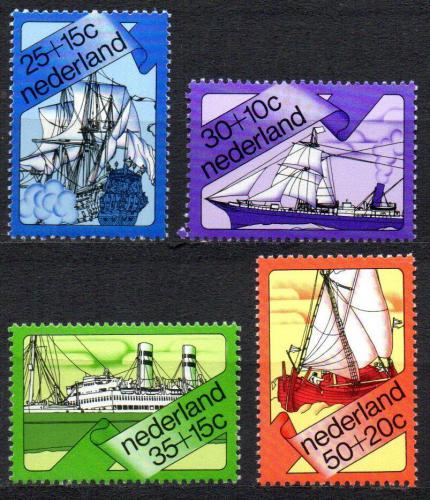 Poštovní známky Nizozemí 1973 Lodì Mi# 1007-10