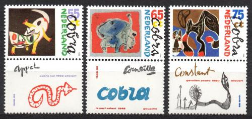 Poštovní známky Nizozemí 1988 Moderní umìní Mi# 1347-49