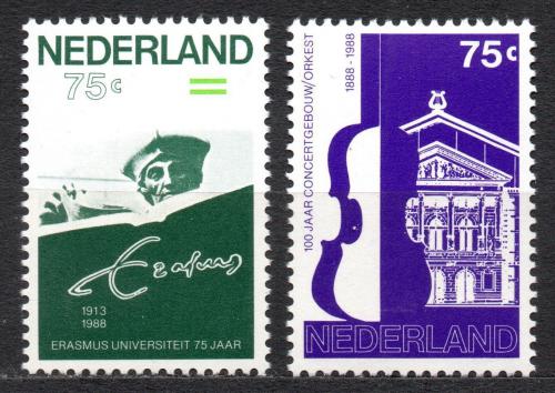 Poštovní známky Nizozemí 1988 Výroèí Mi# 1351-52