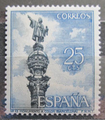 Poštovní známka Španìlsko 1965 Kolumbùv památník v Barcelonì Mi# 1535