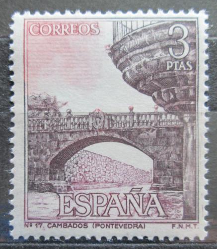 Poštovní známka Španìlsko 1965 Starý most v Cambados Mi# 1563