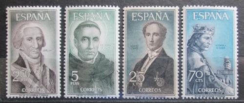 Poštovní známky Španìlsko 1965 Osobnosti Mi# 1530-33