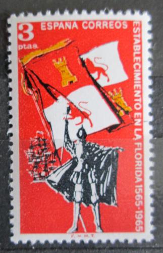 Poštovní známka Španìlsko 1965 Založení St. Augustin v USA Mi# 1561