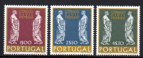 Poštovní známky Portugalsko 1967 Antické sochy Mi# 1033-35 Kat 4.50€
