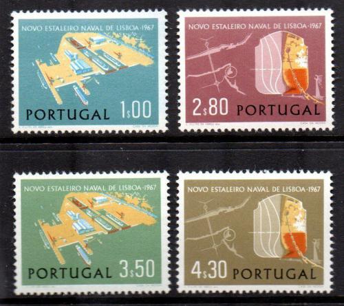 Poštovní známky Portugalsko 1967 Lodìnice v Margueira Mi# 1036-39 Kat 8.50€