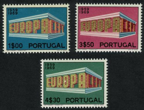 Poštovní známky Portugalsko 1969 Evropa CEPT Mi# 1070-72 Kat 25€