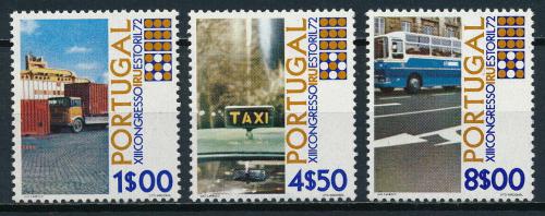 Poštovní známky Portugalsko 1972 Mìstská hromadná doprava Mi# 1169-71 Kat 5€