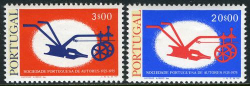 Poštovní známky Portugalsko 1976 Svaz spisovatelù Mi# 1305-06 Kat 5€