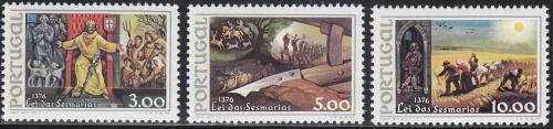 Poštovní známky Portugalsko 1976 Právo na pùdu Sesmarias Mi# 1316-18 