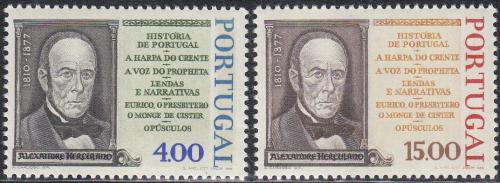 Poštovní známky Portugalsko 1977 Alexandre Herculano, spisovatel Mi# 1374-75