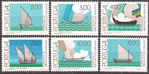 Poštovní známky Portugalsko 1977 Rybáøské lodì Mi# 1378-83
