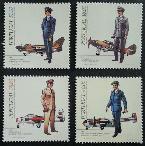 Poštovní známky Portugalsko 1984 Vojenské uniformy Mi# 1621-24 Kat 9€