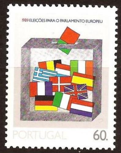 Poštovní známka Portugalsko 1989 Tøetí volby do Evropského parlamentu Mi# 1784