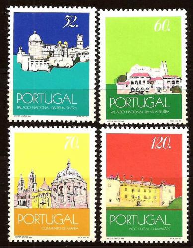 Poštovní známky Portugalsko 1990 Paláce Mi# 1838-41 Kat 6€