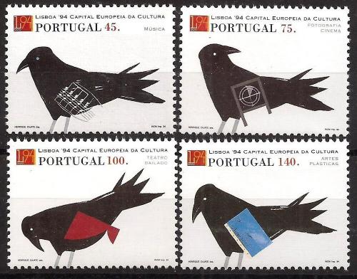 Poštovní známky Portugalsko 1994 Ptáci Mi# 2017-20 Kat 6€