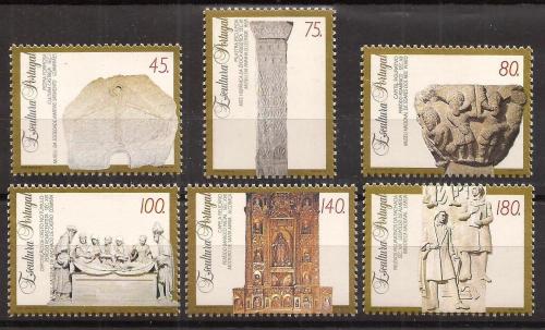 Poštovní známky Portugalsko 1994 Skulptury Mi# 2021-26 Kat 8€