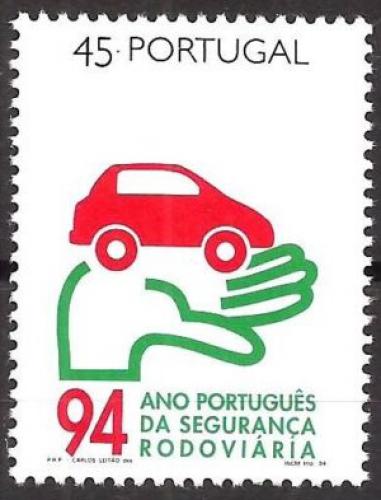Poštovní známka Portugalsko 1994 Bezpeènost silnièního provozu Mi# 2031