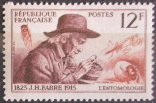 Poštovní známka Francie 1956 Jean-Henri Fabre, entomolog Mi# 1083
