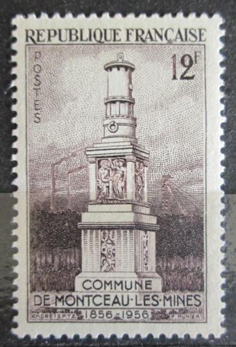 Poštovní známka Francie 1956 Památník horníkùm Mi# 1093