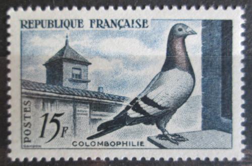 Poštovní známka Francie 1957 Poštovní holub Mi# 1119