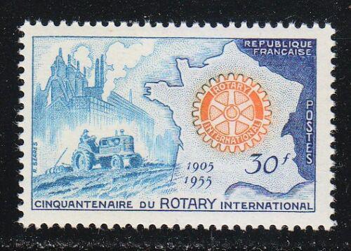 Poštovní známka Francie 1955 Rotary Intl., 50. výroèí Mi# 1035