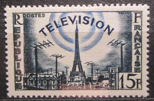 Poštovní známka Francie 1955 Televize Mi# 1047