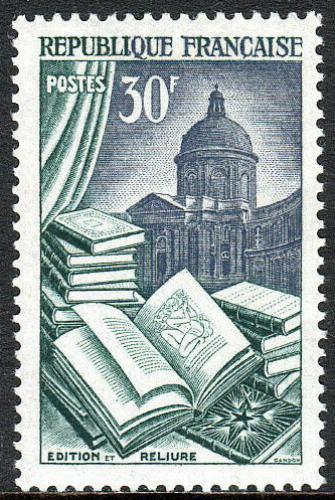 Poštovní známka Francie 1954 Knihy a akademie Mi# 997