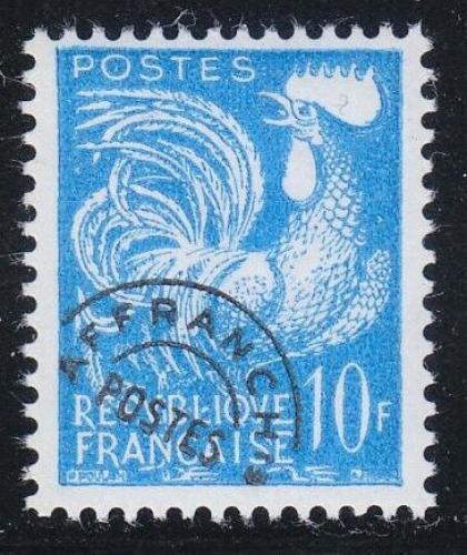 Poštovní známka Francie 1957 Galský kohout Mi# 1151