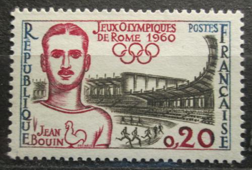 Poštovní známka Francie 1960 Jean Bouin, atlet Mi# 1317