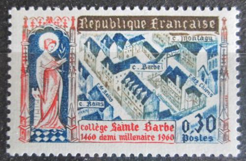 Poštovní známka Francie 1960 Hornická škola Sainte-Barbe Mi# 1331
