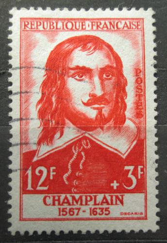 Potovn znmka Francie 1956 Samuel Champlain, moeplavec Mi# 1096 Kat 5