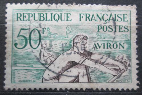 Poštovní známka Francie 1953 Veslování Mi# 982