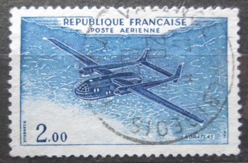 Poštovní známka Francie 1960 Transportní letoun Nord Noratlas Mi# 1279