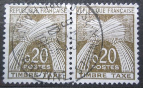 Poštovní známky Francie 1960 Doplatní pár Mi# 95