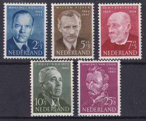 Poštovní známky Nizozemí 1954 Osobnosti Mi# 636-40 Kat 25€