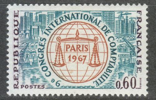 Poštovní známka Francie 1967 Kongres úèetnictví Mi# 1596