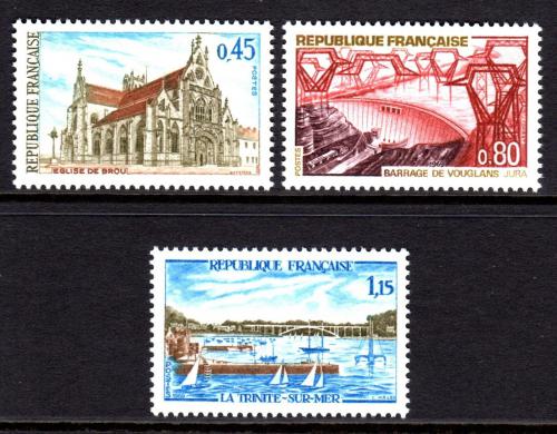Poštovní známky Francie 1969 Turistické zajímavosti Mi# 1651-53
