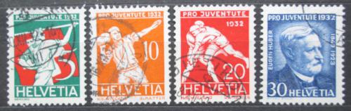 Poštovní známky Švýcarsko 1932 Sport a Eugen Huber, Pro Juventute Mi# 262-65 Kat 16€