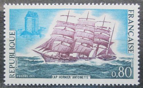 Poštovní známka Francie 1971 Plachetnice Antoinette Mi# 1745