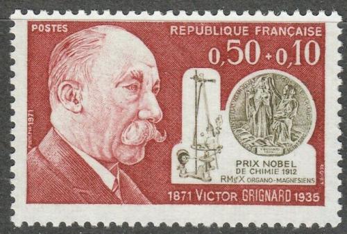 Poštovní známka Francie 1971 Victor Grignard, chemik Mi# 1751