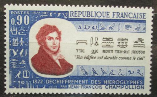 Poštovní známka Francie 1972 Jean-François Champollion, egyptolog Mi# 1811
