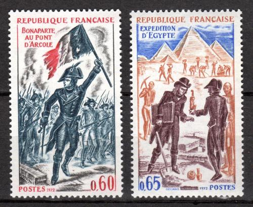 Poštovní známky Francie 1972 Historické události Mi# 1812-13 
