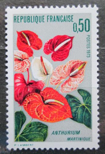 Poštovní známka Francie 1973 Anthurium Mi# 1818