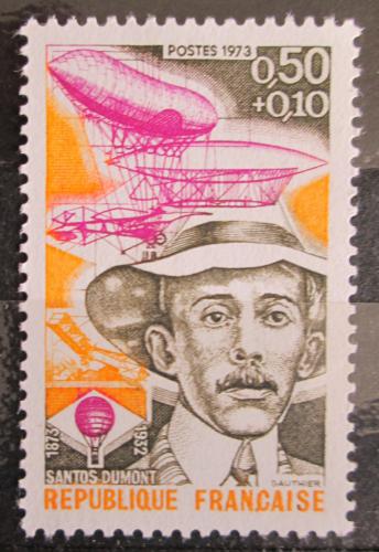 Poštovní známka Francie 1973 Santos Dumont, letec Mi# 1834