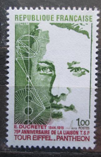 Poštovní známka Francie 1973 Eugene Ducretet Mi# 1849